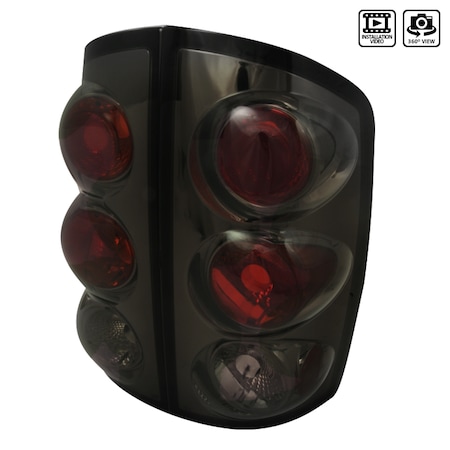 Spec-D Tuning 02-06 Dodge Ram Altezza Tail Light Smoke LT-RAM02G-TM